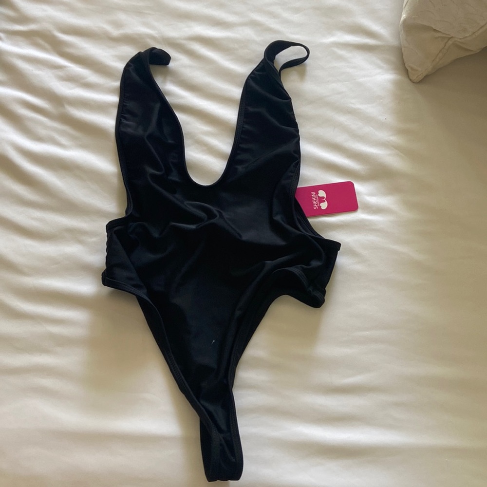 Shekini high cut thong one piece